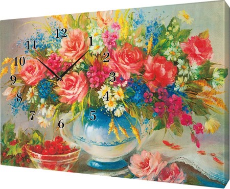 Часы на холсте 40х50 У395